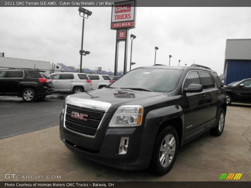 Cyber Gray Metallic / Jet Black 2011 GMC Terrain SLE AWD