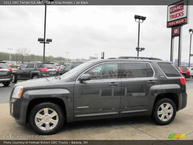Cyber Gray Metallic / Jet Black 2011 GMC Terrain SLE AWD