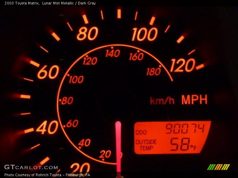 Lunar Mist Metallic / Dark Gray 2003 Toyota Matrix