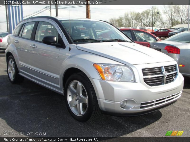 Bright Silver Metallic / Pastel Slate Gray 2007 Dodge Caliber R/T AWD