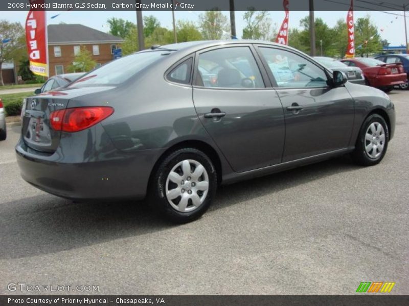 Carbon Gray Metallic / Gray 2008 Hyundai Elantra GLS Sedan