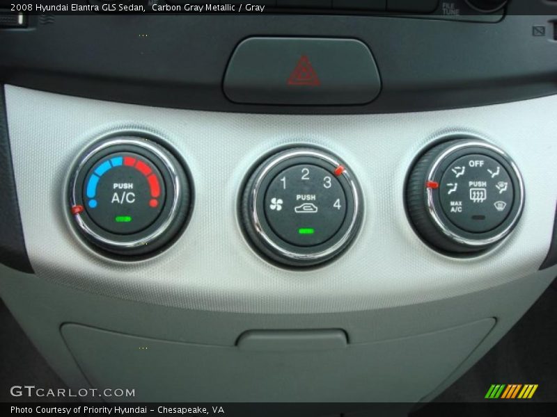 Carbon Gray Metallic / Gray 2008 Hyundai Elantra GLS Sedan