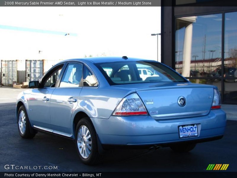 Light Ice Blue Metallic / Medium Light Stone 2008 Mercury Sable Premier AWD Sedan