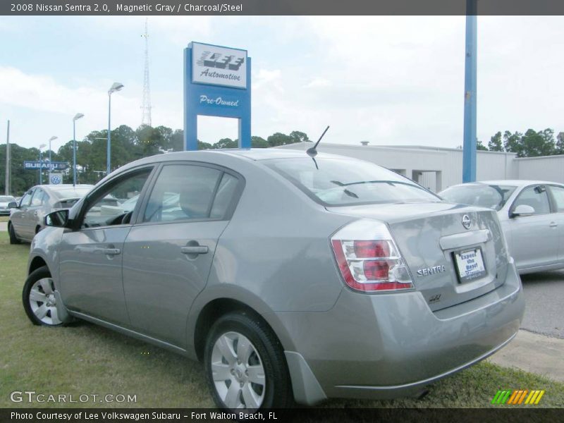 Magnetic Gray / Charcoal/Steel 2008 Nissan Sentra 2.0