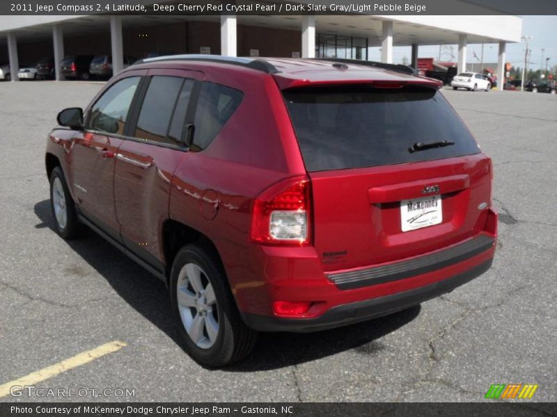 Deep Cherry Red Crystal Pearl / Dark Slate Gray/Light Pebble Beige 2011 Jeep Compass 2.4 Latitude