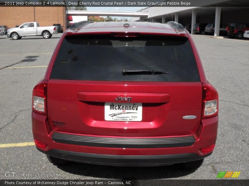 Deep Cherry Red Crystal Pearl / Dark Slate Gray/Light Pebble Beige 2011 Jeep Compass 2.4 Latitude