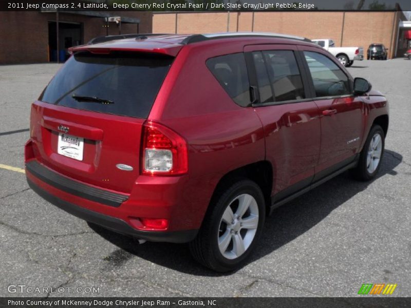 Deep Cherry Red Crystal Pearl / Dark Slate Gray/Light Pebble Beige 2011 Jeep Compass 2.4 Latitude
