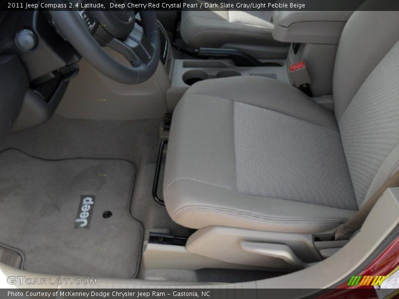 Deep Cherry Red Crystal Pearl / Dark Slate Gray/Light Pebble Beige 2011 Jeep Compass 2.4 Latitude