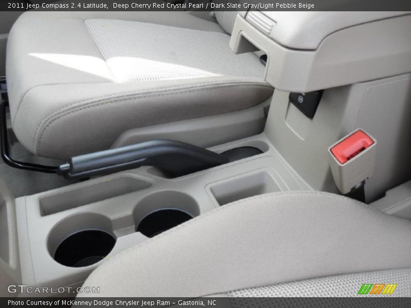 Deep Cherry Red Crystal Pearl / Dark Slate Gray/Light Pebble Beige 2011 Jeep Compass 2.4 Latitude