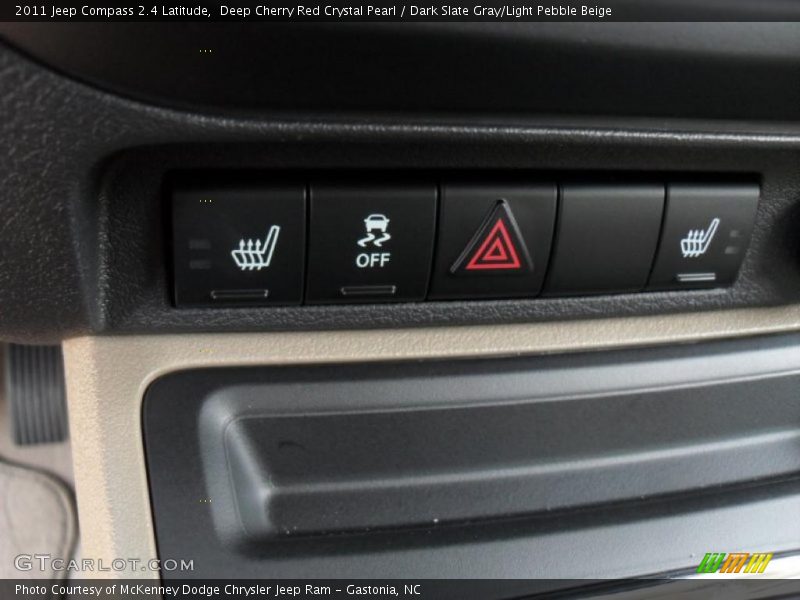 Deep Cherry Red Crystal Pearl / Dark Slate Gray/Light Pebble Beige 2011 Jeep Compass 2.4 Latitude