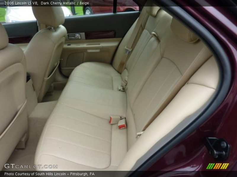 Dark Cherry Metallic / Beige 2006 Lincoln LS V8