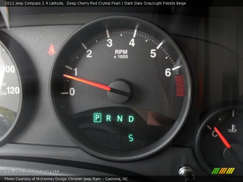 Deep Cherry Red Crystal Pearl / Dark Slate Gray/Light Pebble Beige 2011 Jeep Compass 2.4 Latitude