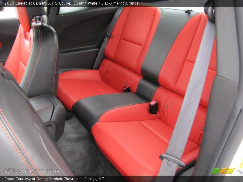  2010 Camaro SS/RS Coupe Black/Inferno Orange Interior