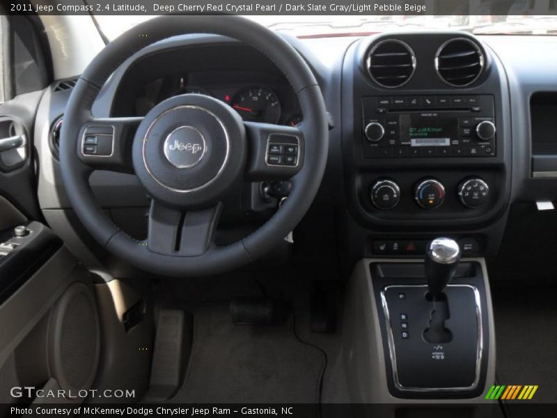 Deep Cherry Red Crystal Pearl / Dark Slate Gray/Light Pebble Beige 2011 Jeep Compass 2.4 Latitude