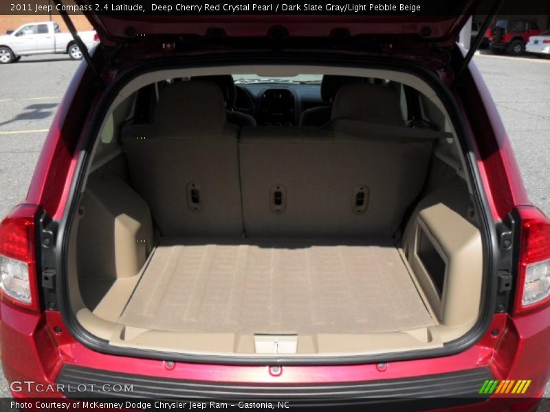 Deep Cherry Red Crystal Pearl / Dark Slate Gray/Light Pebble Beige 2011 Jeep Compass 2.4 Latitude