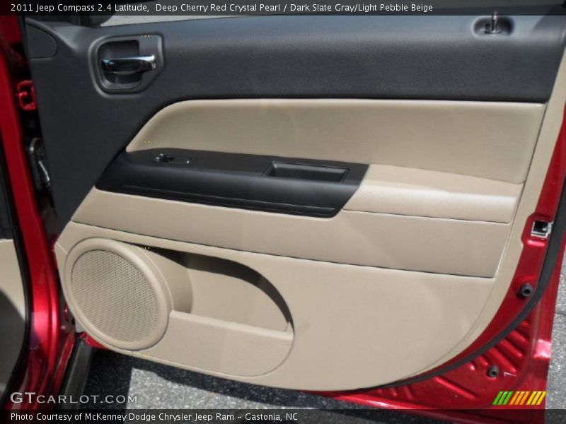 Deep Cherry Red Crystal Pearl / Dark Slate Gray/Light Pebble Beige 2011 Jeep Compass 2.4 Latitude