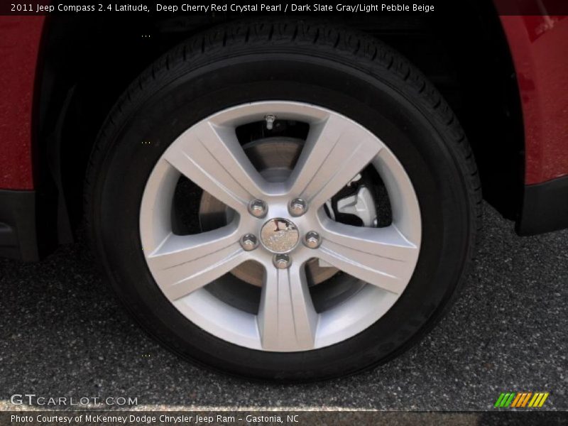 Deep Cherry Red Crystal Pearl / Dark Slate Gray/Light Pebble Beige 2011 Jeep Compass 2.4 Latitude