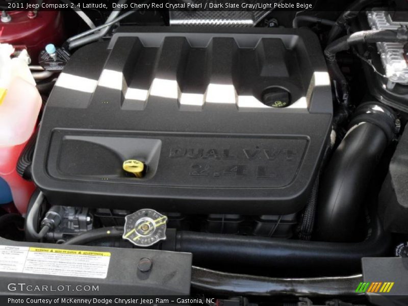 Deep Cherry Red Crystal Pearl / Dark Slate Gray/Light Pebble Beige 2011 Jeep Compass 2.4 Latitude