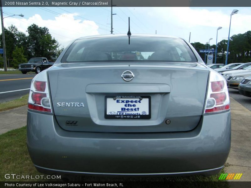 Magnetic Gray / Charcoal/Steel 2008 Nissan Sentra 2.0