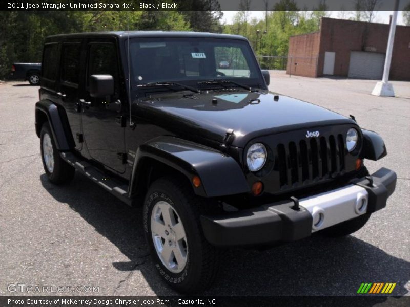 Black / Black 2011 Jeep Wrangler Unlimited Sahara 4x4
