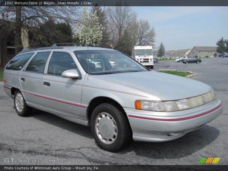 Silver Metallic / Gray 1992 Mercury Sable LS Wagon