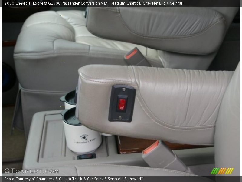 Medium Charcoal Gray Metallic / Neutral 2000 Chevrolet Express G1500 Passenger Conversion Van