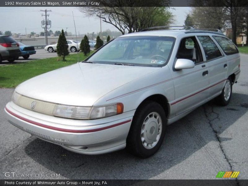 Silver Metallic / Gray 1992 Mercury Sable LS Wagon