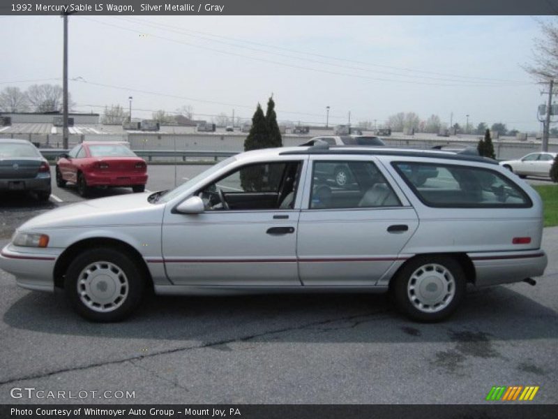 Silver Metallic / Gray 1992 Mercury Sable LS Wagon