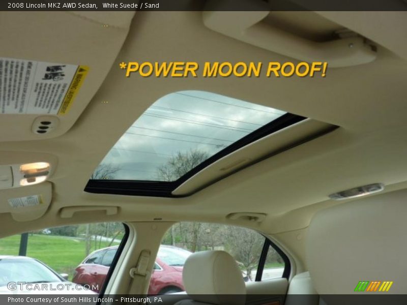 White Suede / Sand 2008 Lincoln MKZ AWD Sedan