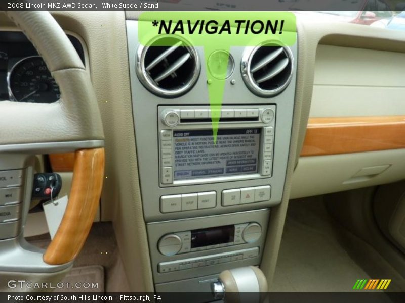 White Suede / Sand 2008 Lincoln MKZ AWD Sedan