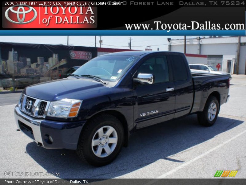 Majestic Blue / Graphite/Titanium 2006 Nissan Titan LE King Cab