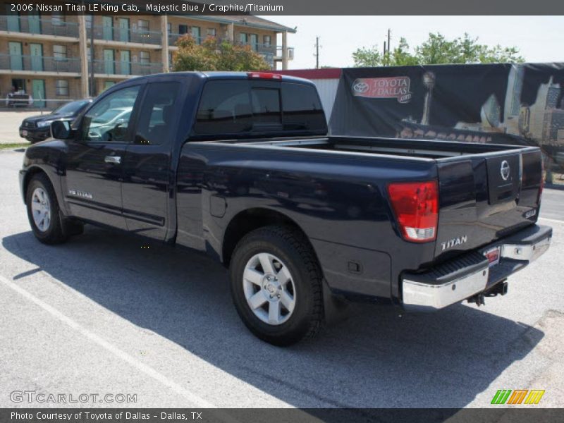 Majestic Blue / Graphite/Titanium 2006 Nissan Titan LE King Cab