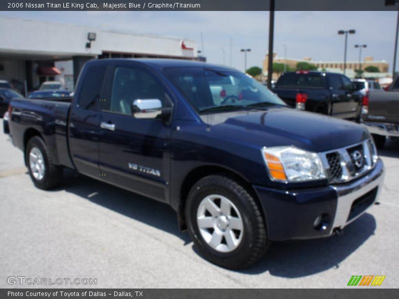 Majestic Blue / Graphite/Titanium 2006 Nissan Titan LE King Cab