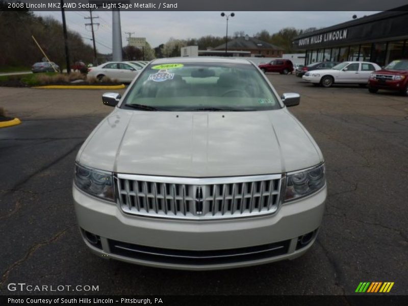 Light Sage Metallic / Sand 2008 Lincoln MKZ AWD Sedan