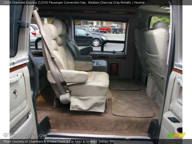 Medium Charcoal Gray Metallic / Neutral 2000 Chevrolet Express G1500 Passenger Conversion Van