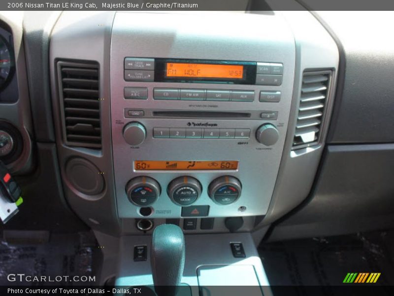 Controls of 2006 Titan LE King Cab
