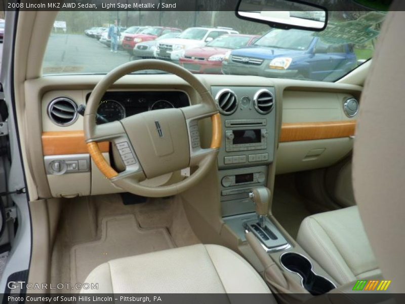 Light Sage Metallic / Sand 2008 Lincoln MKZ AWD Sedan
