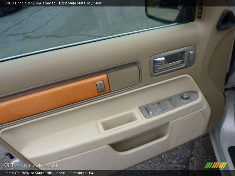 Light Sage Metallic / Sand 2008 Lincoln MKZ AWD Sedan