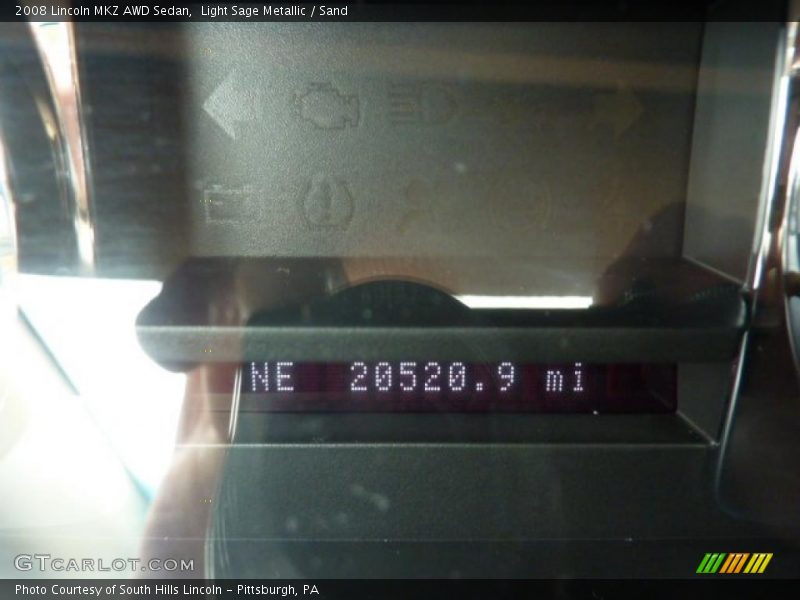 Light Sage Metallic / Sand 2008 Lincoln MKZ AWD Sedan