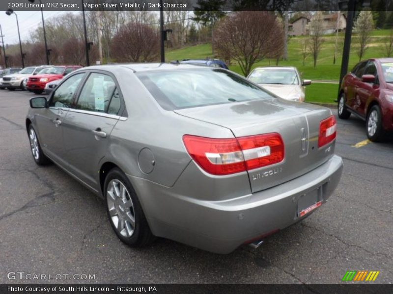 Vapor Silver Metallic / Dark Charcoal 2008 Lincoln MKZ Sedan
