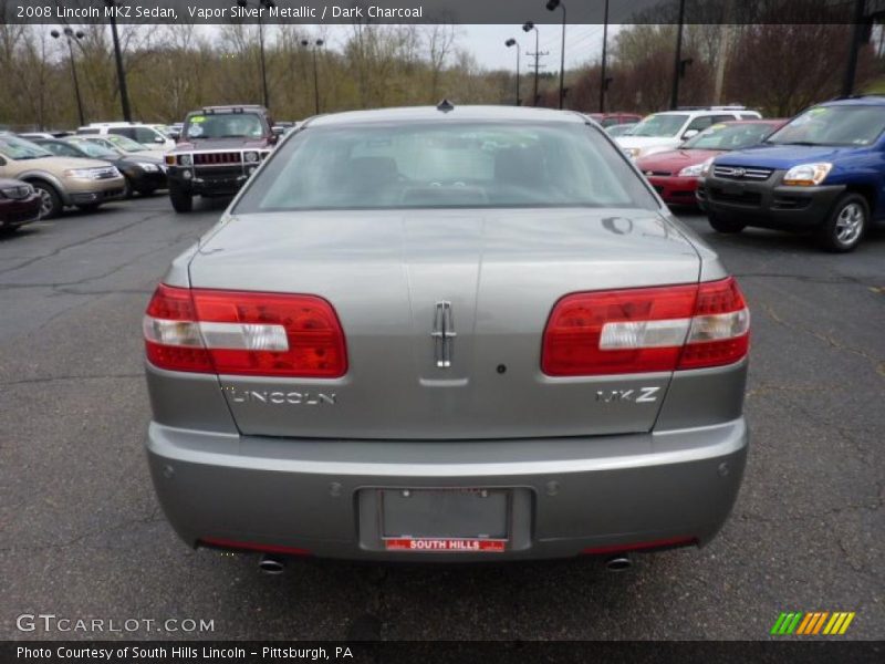 Vapor Silver Metallic / Dark Charcoal 2008 Lincoln MKZ Sedan