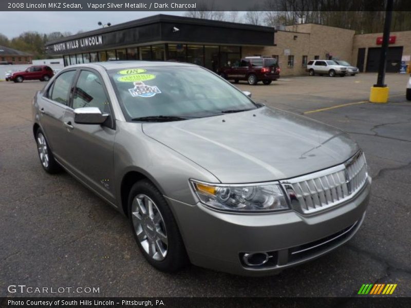 Vapor Silver Metallic / Dark Charcoal 2008 Lincoln MKZ Sedan
