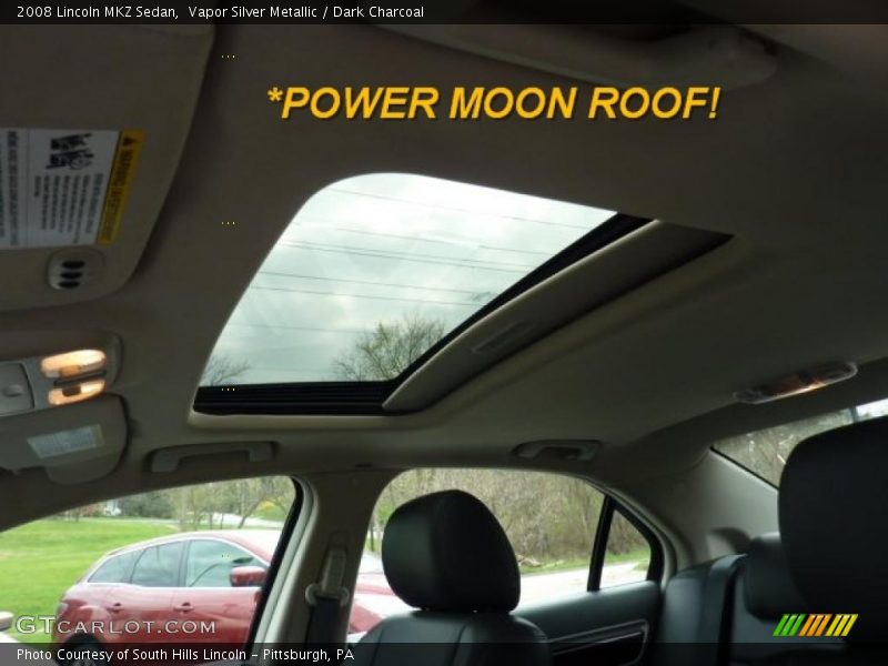 Vapor Silver Metallic / Dark Charcoal 2008 Lincoln MKZ Sedan