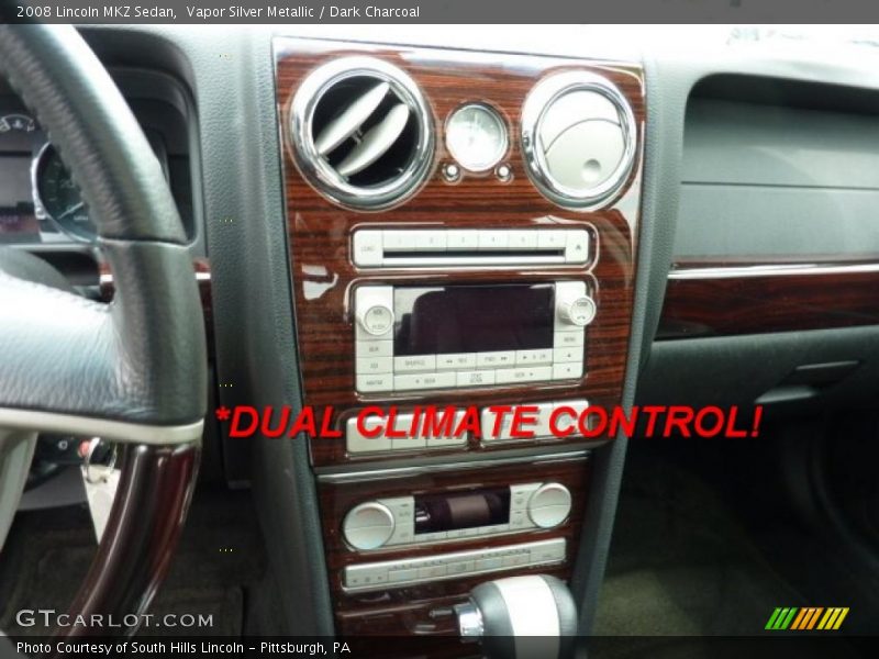 Vapor Silver Metallic / Dark Charcoal 2008 Lincoln MKZ Sedan