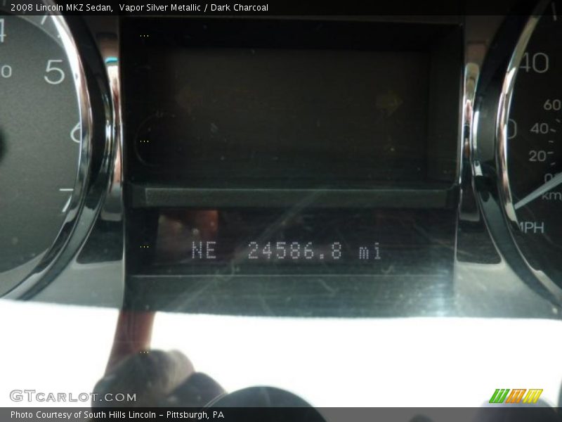 Vapor Silver Metallic / Dark Charcoal 2008 Lincoln MKZ Sedan