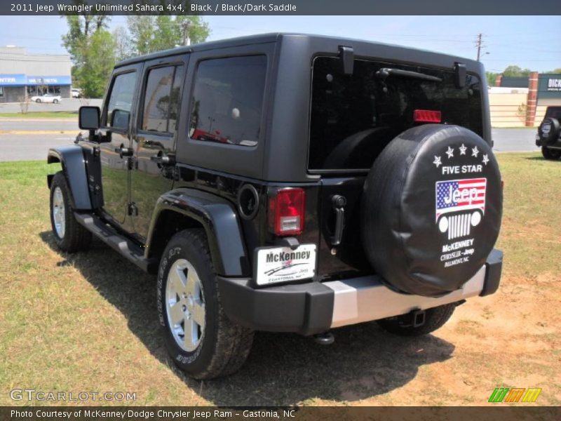 Black / Black/Dark Saddle 2011 Jeep Wrangler Unlimited Sahara 4x4