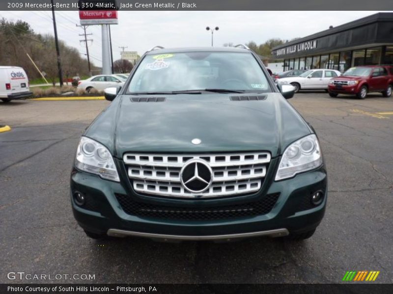 Jade Green Metallic / Black 2009 Mercedes-Benz ML 350 4Matic