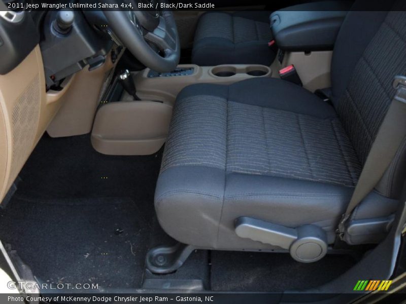 Black / Black/Dark Saddle 2011 Jeep Wrangler Unlimited Sahara 4x4