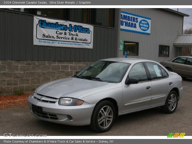 Ultra Silver Metallic / Graphite 2004 Chevrolet Cavalier Sedan
