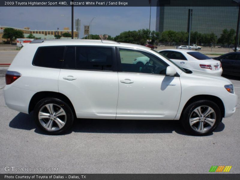  2009 Highlander Sport 4WD Blizzard White Pearl